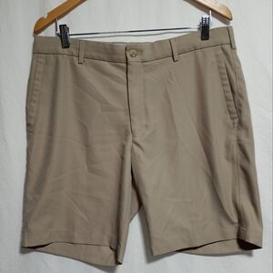 Peter Millar Men's Salem Performance Khaki Shorts Size 35